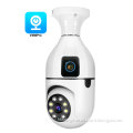 4MP Outdoor Wireless Dual Lens PTZ Bulb Camera with Auto Tracking